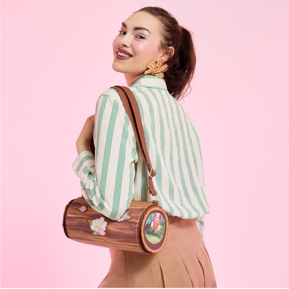 NWT Disney Loungefly The Fox and the Hound Forest Floral Log Crossbody Bag - Picture 12 of 12